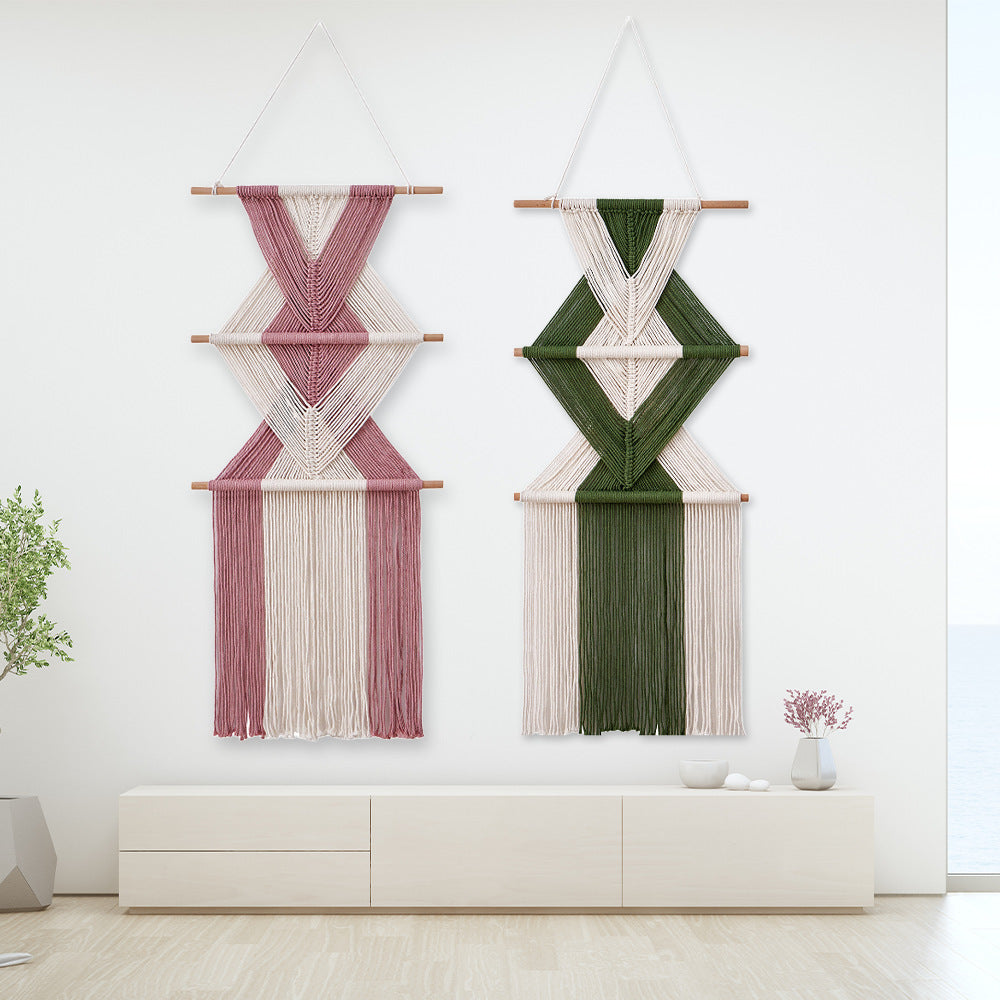 Macrame Wall Decor with Geometric Pattern | Kelmera