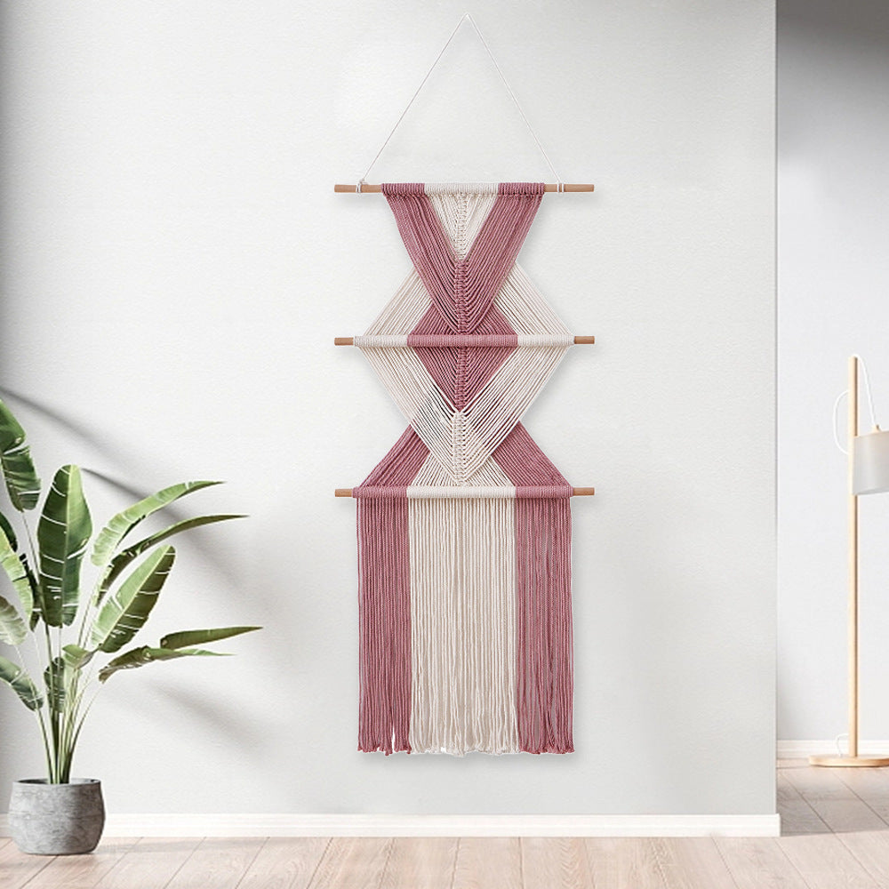 Macrame Wall Decor with Geometric Pattern | Kelmera