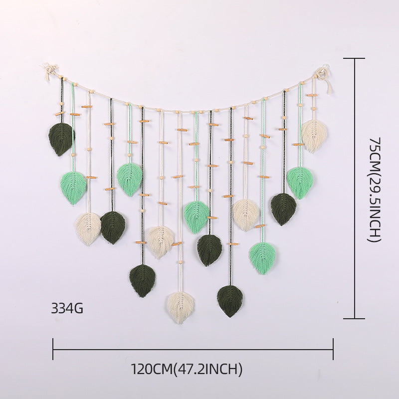 Macrame Wall Decor with Leaf Design | Kelmera