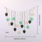 Macrame Wall Decor with Leaf Design | Kelmera