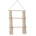 Macrame Wall Decor with Natural Wooden Accents | Kelmera