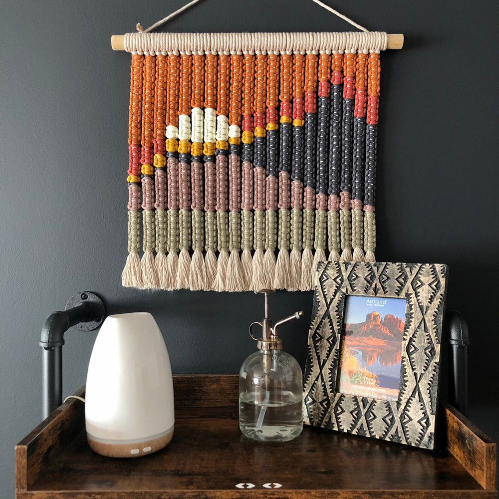 Macrame Wall Decor with Stylish Geometric Pattern | Kelmera