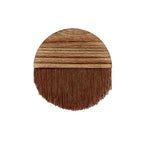 Macrame Wall Decor with Wooden Base | Kelmera