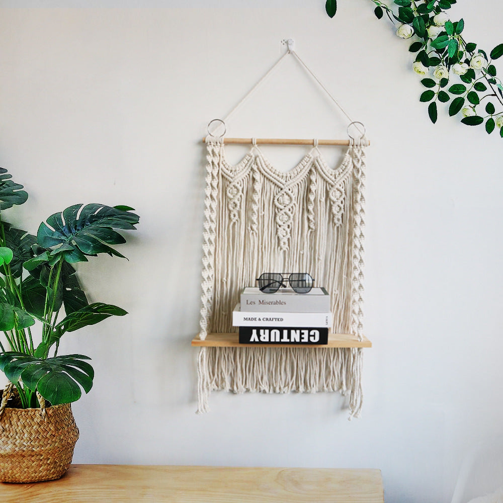Macrame Wall Decoration Size Beige Red | Kelmera