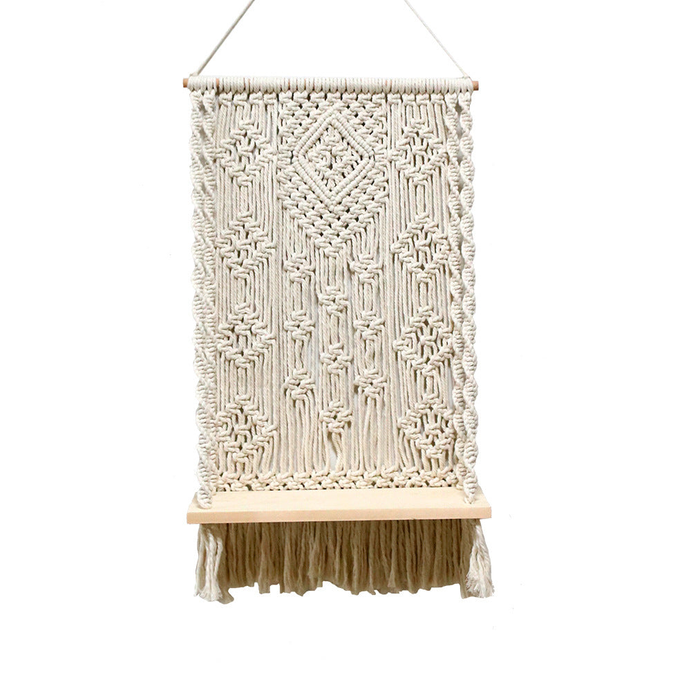 Macrame Wall Decoration Size Beige Red | Kelmera