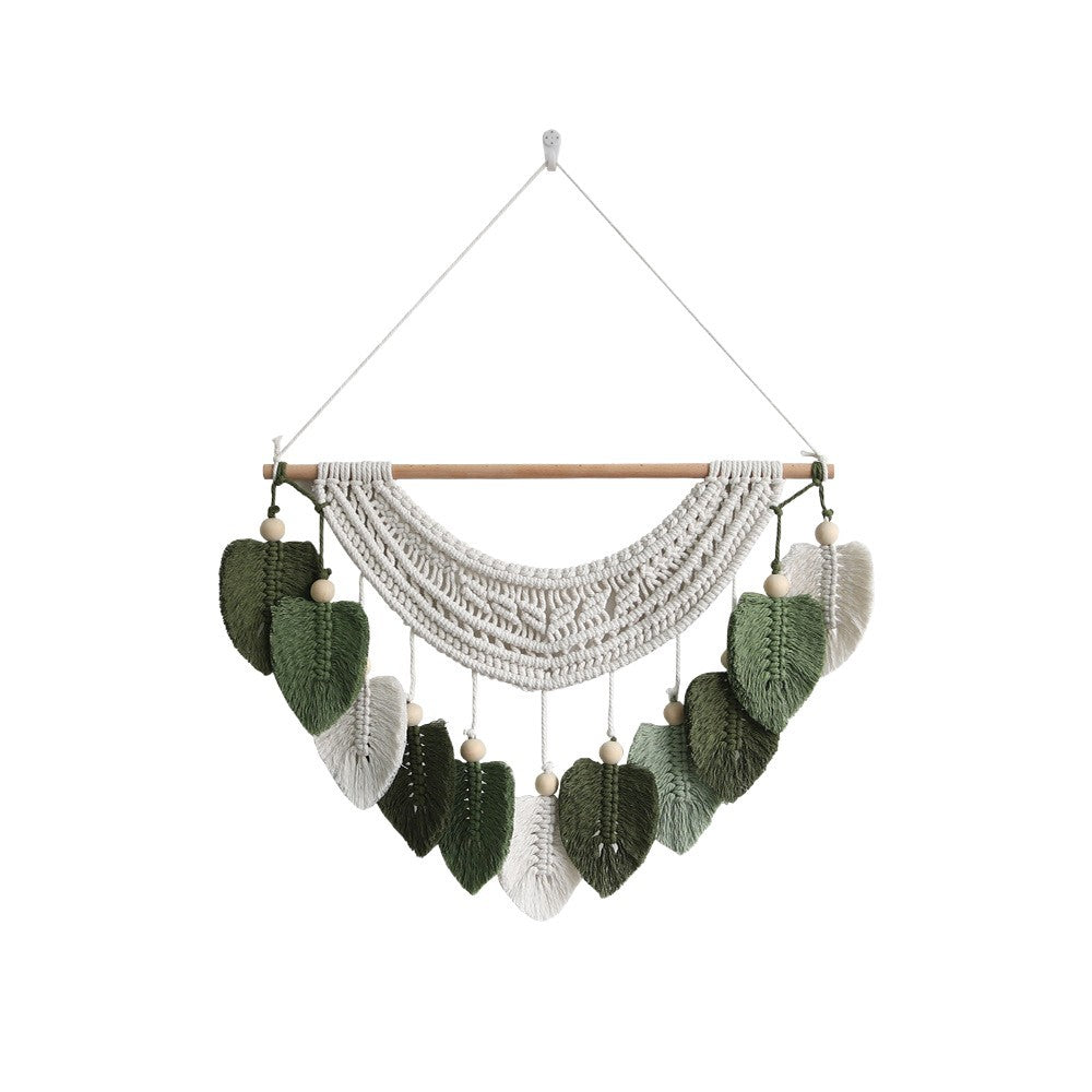Macrame Wall Decoration with Leaf Design | Kelmera