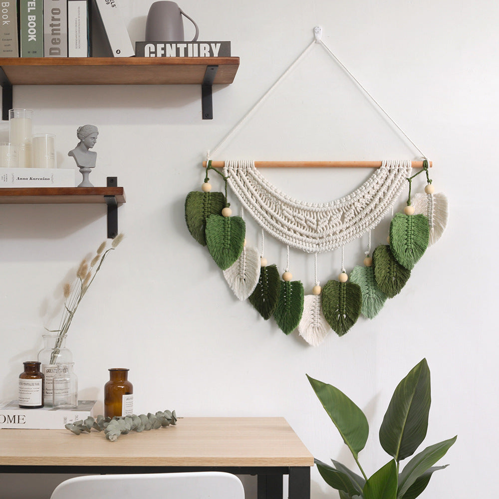 Macrame Wall Decoration with Leaf Design | Kelmera