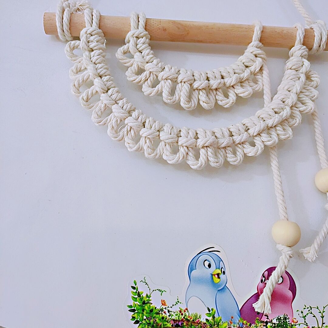 Macrame Wall Hanging 8 × 9 Inch | Kelmera