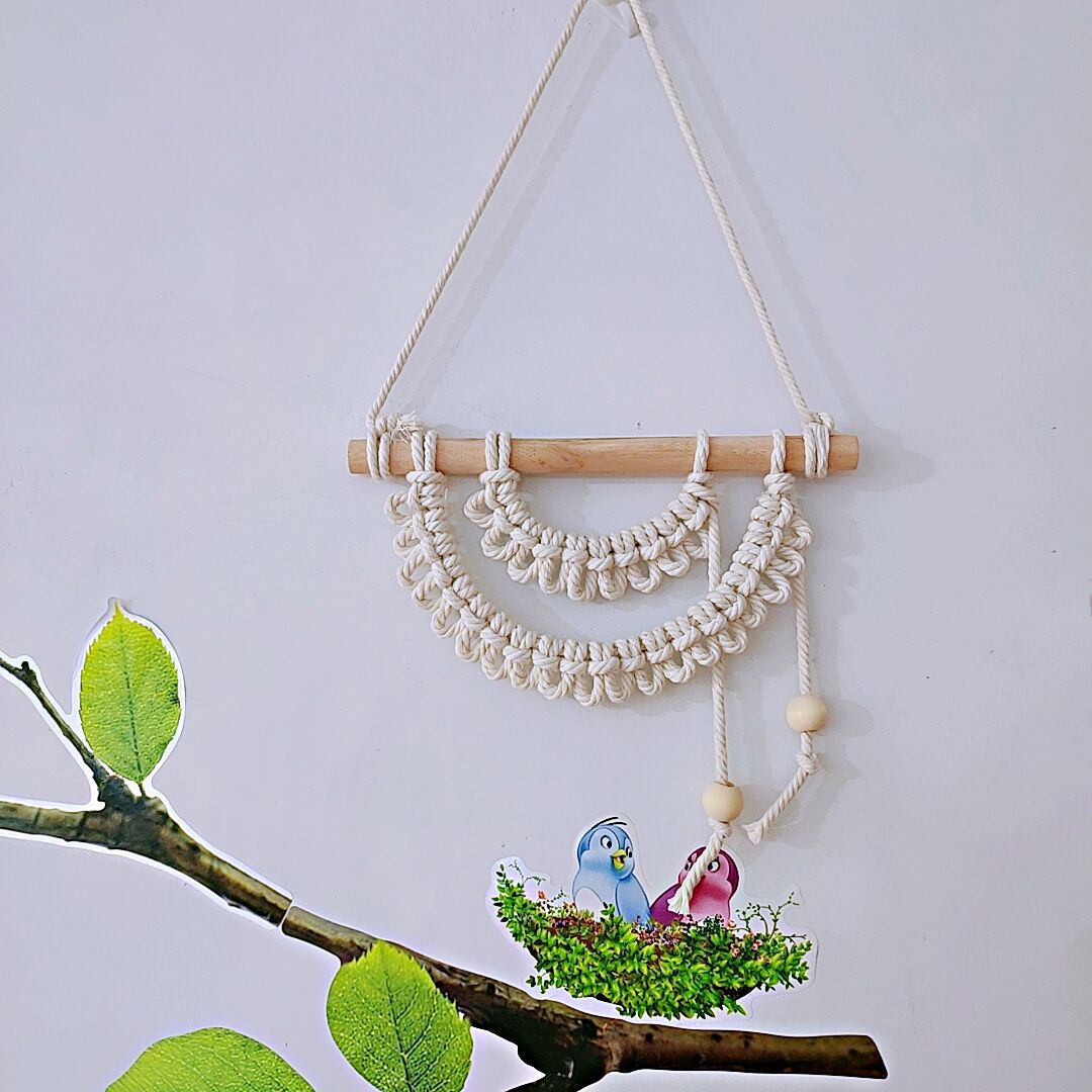 Macrame Wall Hanging 8 × 9 Inch | Kelmera