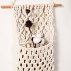 Macrame Wall Hanging Art Decor Off White | Kelmera