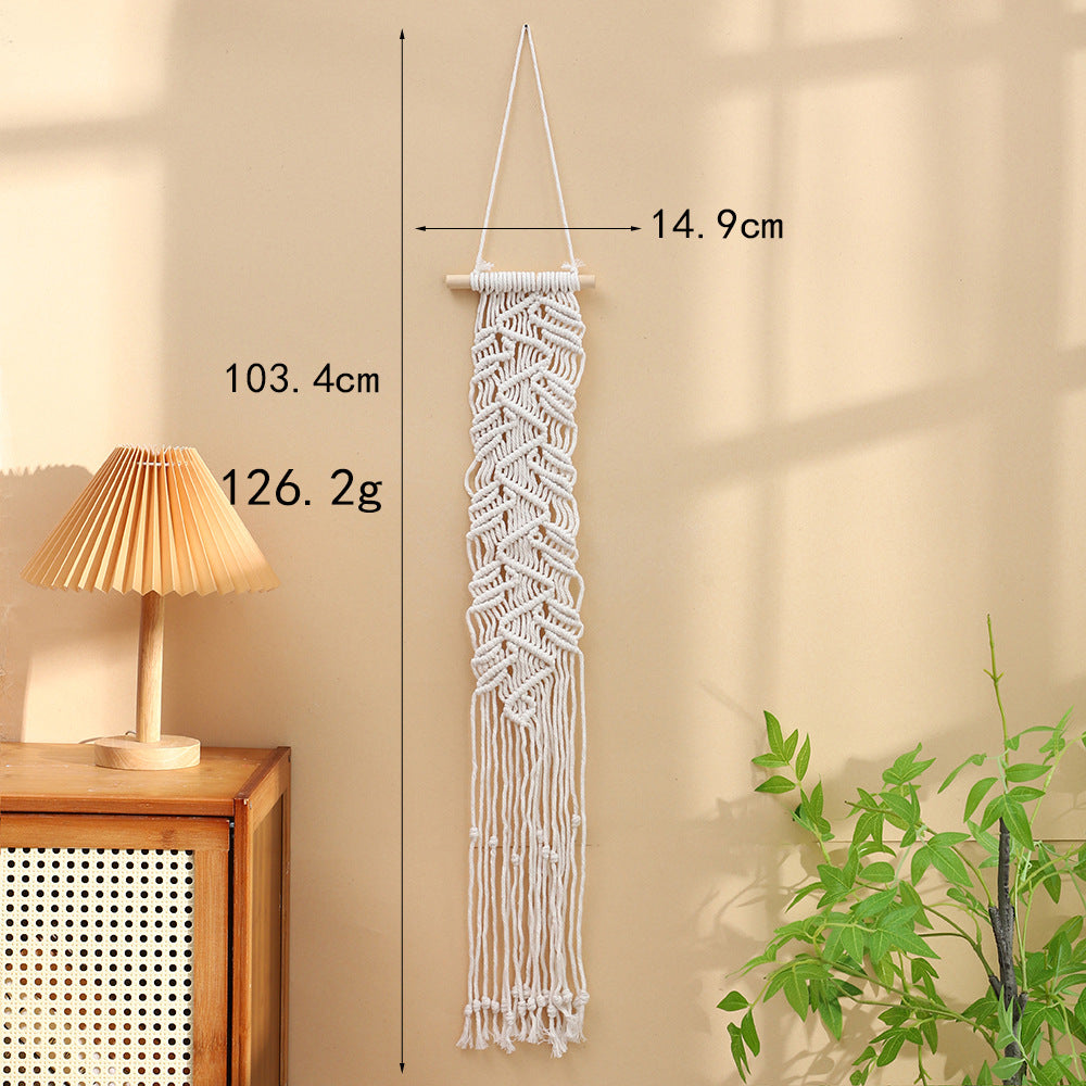 Macrame Wall Hanging Art Green Red | Kelmera
