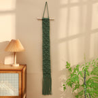 Macrame Wall Hanging Art Green Red | Kelmera