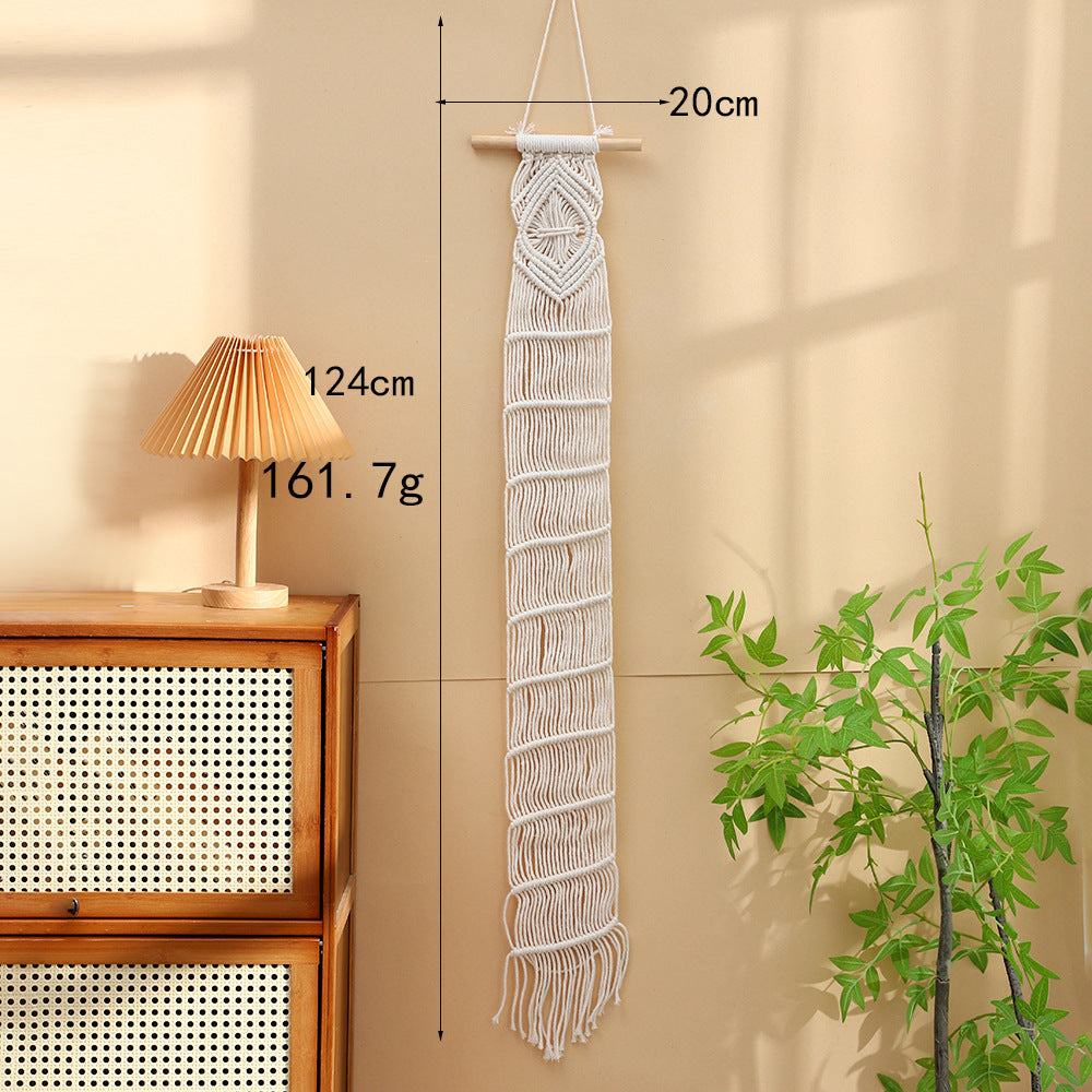 Macrame Wall Hanging Art Green Red | Kelmera