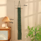 Macrame Wall Hanging Art Green Red | Kelmera