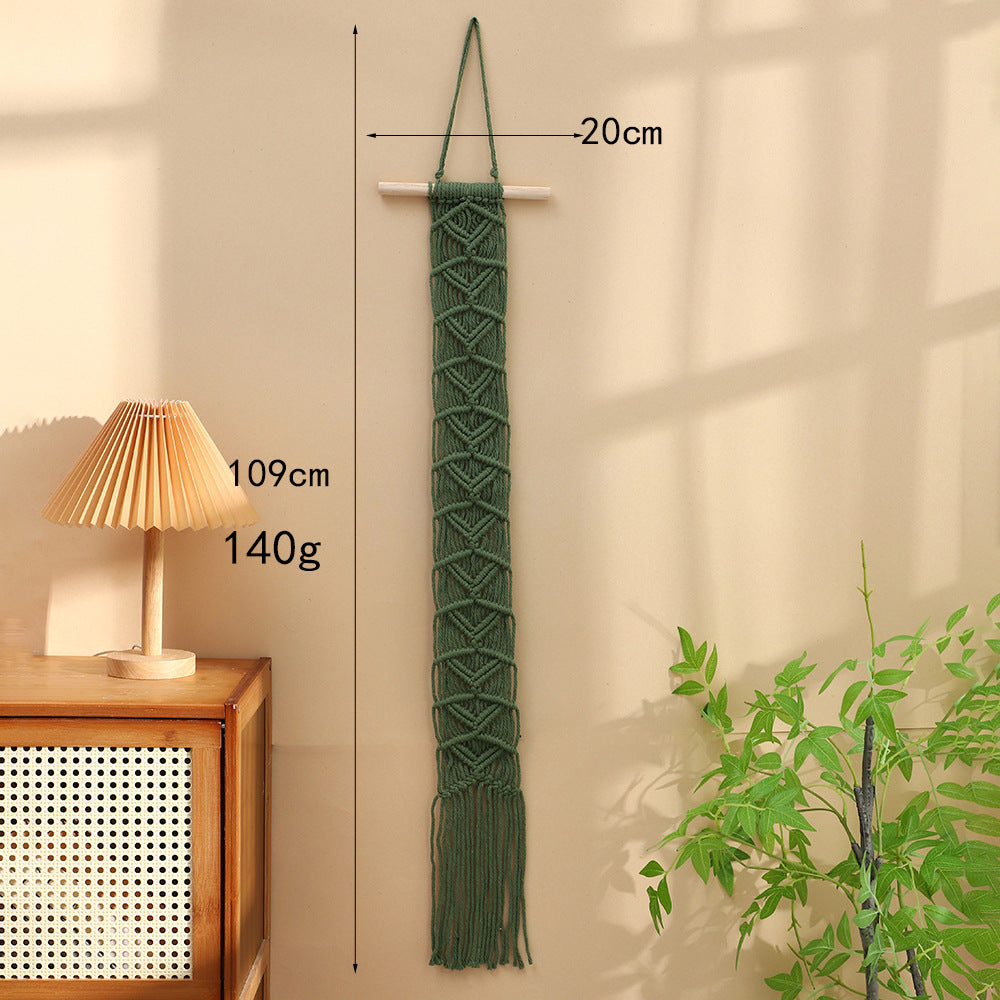 Macrame Wall Hanging Art Green Red | Kelmera
