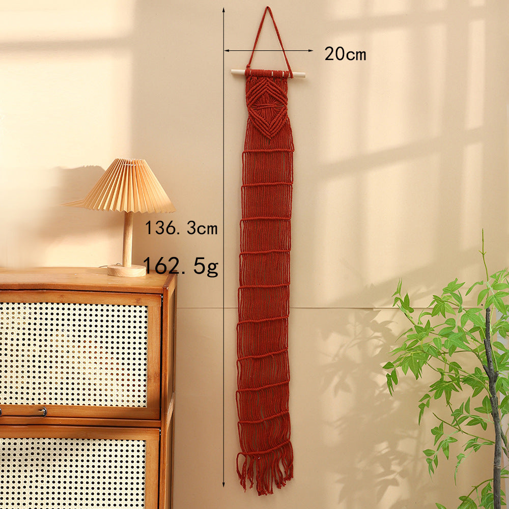 Macrame Wall Hanging Art Green Red | Kelmera