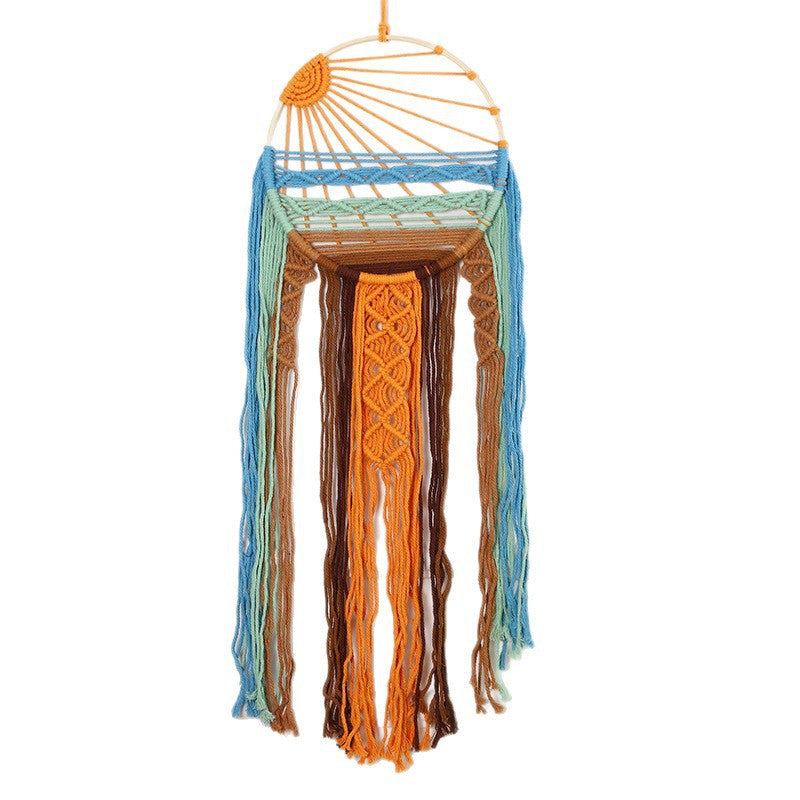 Macrame Wall Hanging Art Sunrise 30 Inch Sun | Kelmera