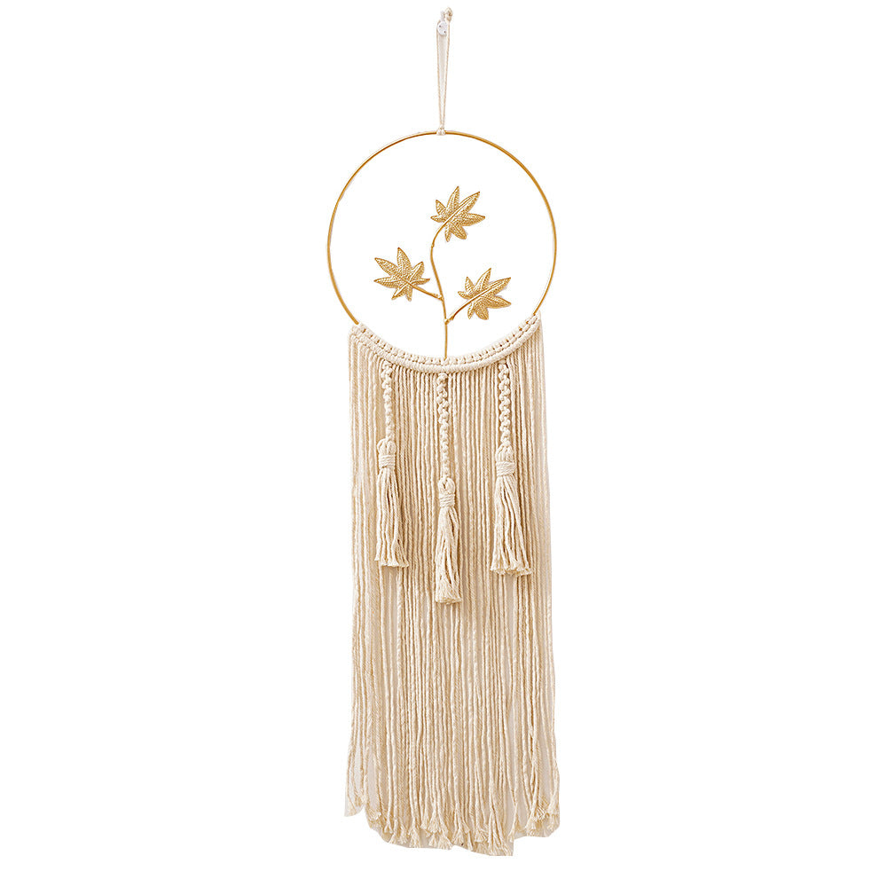 Macrame Wall Hanging Art with Leaf Design | Kelmera