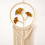 Macrame Wall Hanging Art with Leaf Design | Kelmera