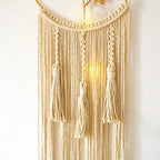 Macrame Wall Hanging Art with Leaf Design | Kelmera