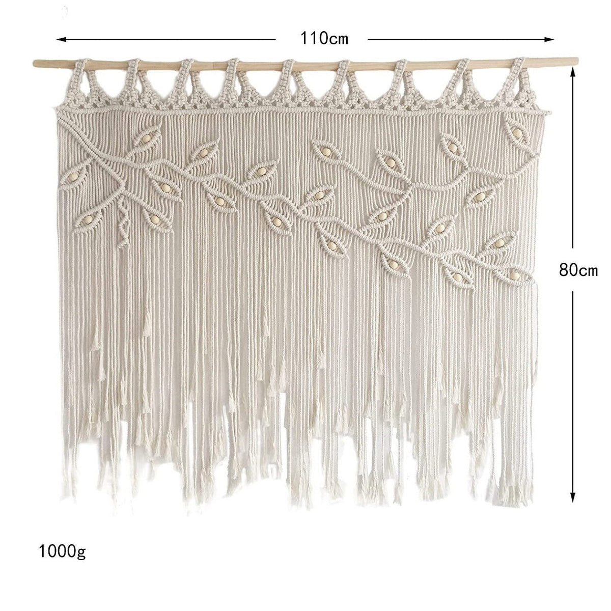Macrame Wall Hanging Beige 120 | Kelmera