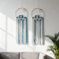 Macrame Wall Hanging Blue White | Kelmera