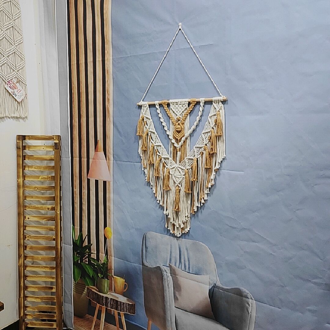 Macrame Wall Hanging Coffee Purple | Kelmera