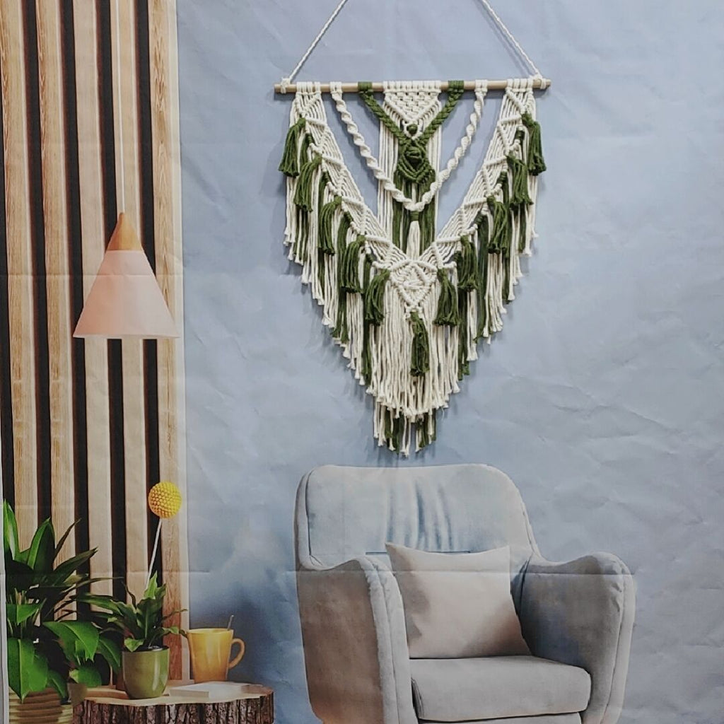 Macrame Wall Hanging Coffee Purple | Kelmera