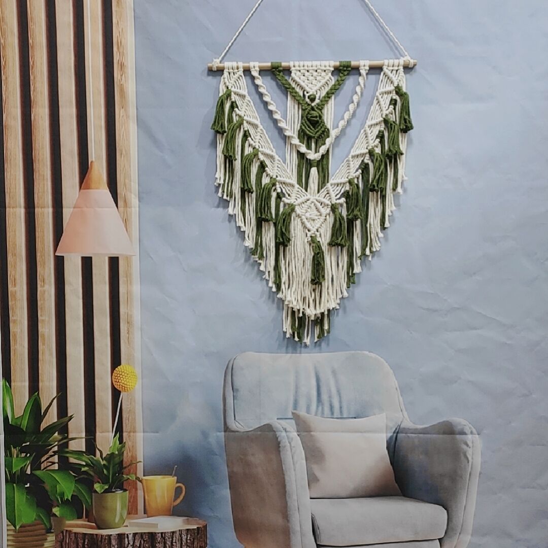 Macrame Wall Hanging Coffee Purple | Kelmera