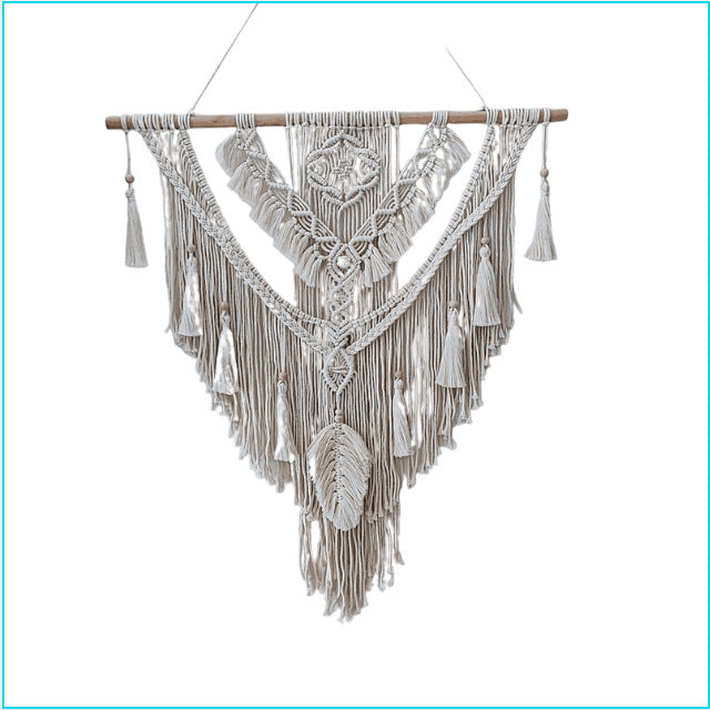 Macrame Wall Hanging Coffee Purple | Kelmera