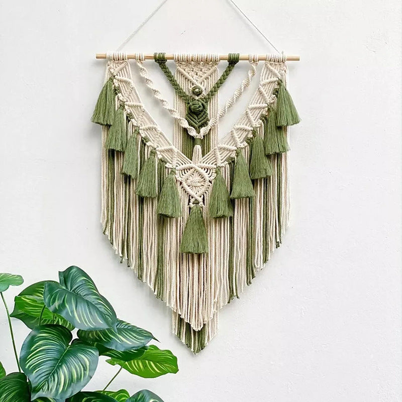Macrame Wall Hanging White Orange | Kelmera
