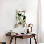 Macrame Wall Hanging with Decorative Leaf Patterns | Kelmera