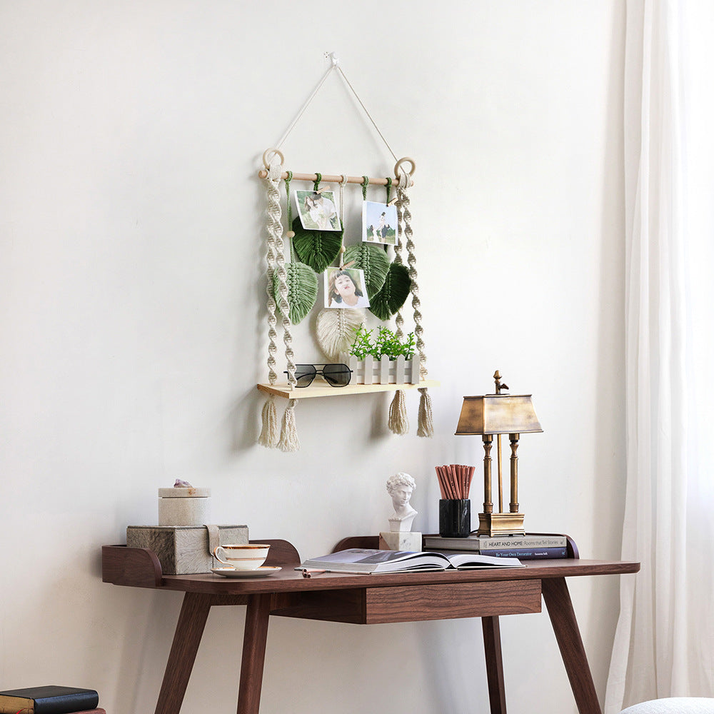 Macrame Wall Hanging with Decorative Leaf Patterns | Kelmera