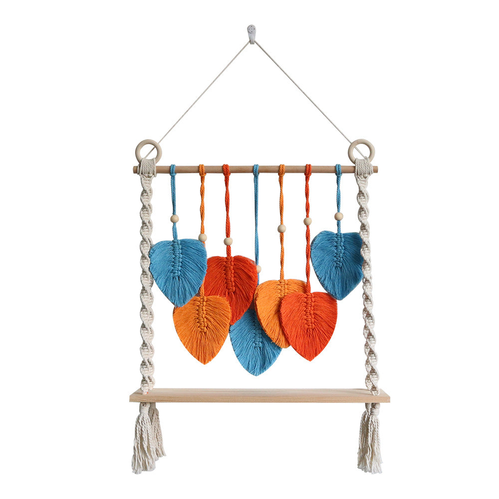 Macrame Wall Hanging with Decorative Leaf Patterns | Kelmera