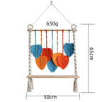 Macrame Wall Hanging with Decorative Leaf Patterns | Kelmera