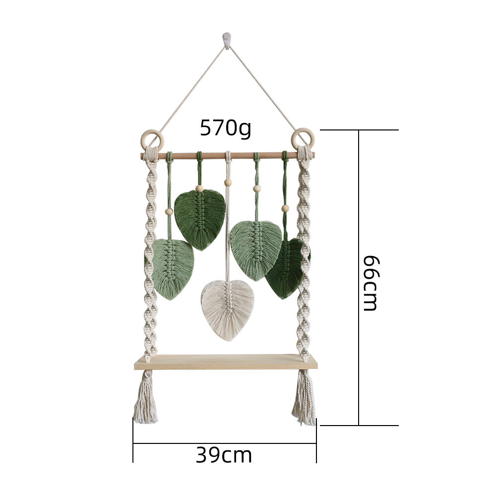 Macrame Wall Hanging with Decorative Leaf Patterns | Kelmera