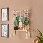 Macrame Wall Hanging with Decorative Leaf Patterns | Kelmera