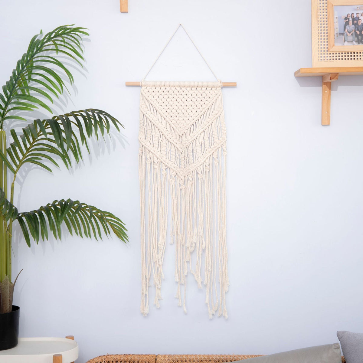 Macrame Wall Hanging with Elegant Fringe Look | Kelmera