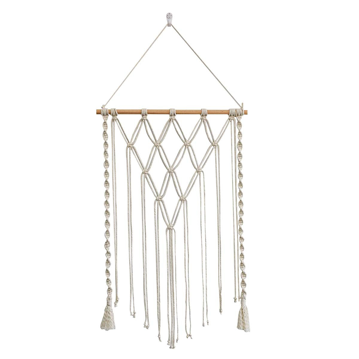 Macrame Wall Hanging with Elegant Fringes and Artistic Design | Kelmera