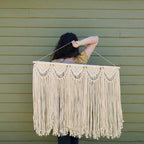 Macrame Wall Hanging with Elegant Fringes | Kelmera