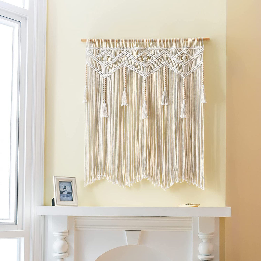Macrame Wall Hanging with Elegant Fringes | Kelmera