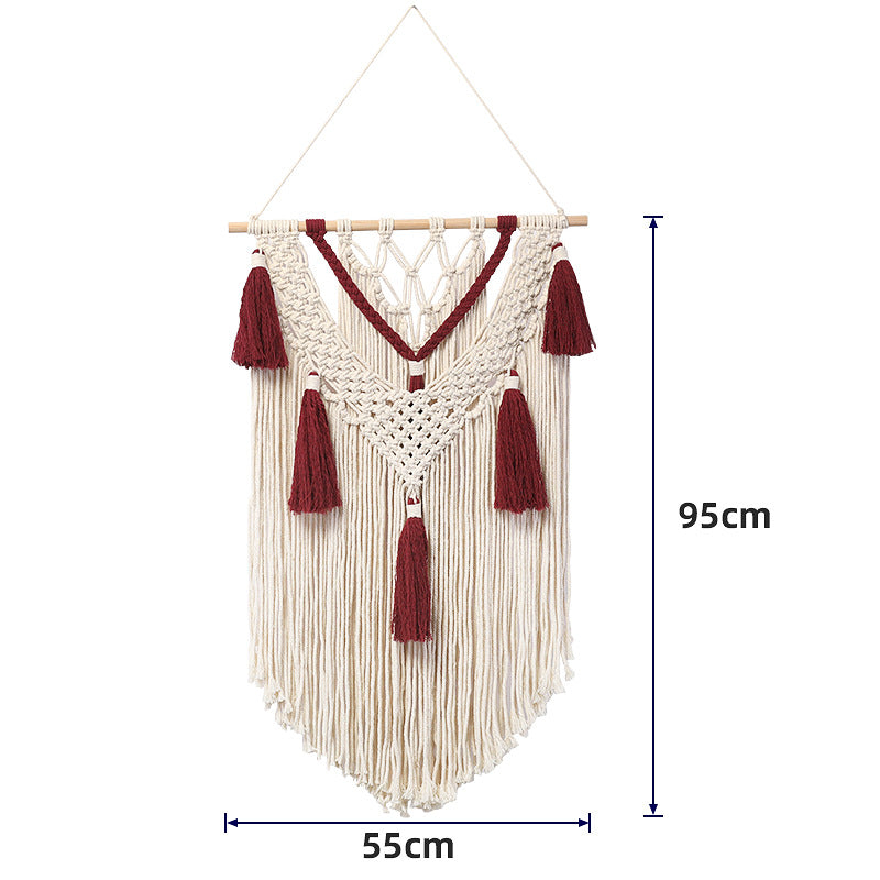 Macrame Wall Hanging with Fringe and Tassels | Kelmera
