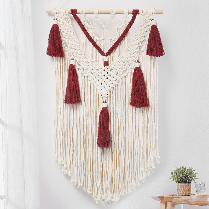 Macrame Wall Hanging with Fringe and Tassels | Kelmera
