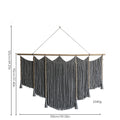 Macrame Wall Hanging with Intricate Fringes and Wooden Beads | Kelmera