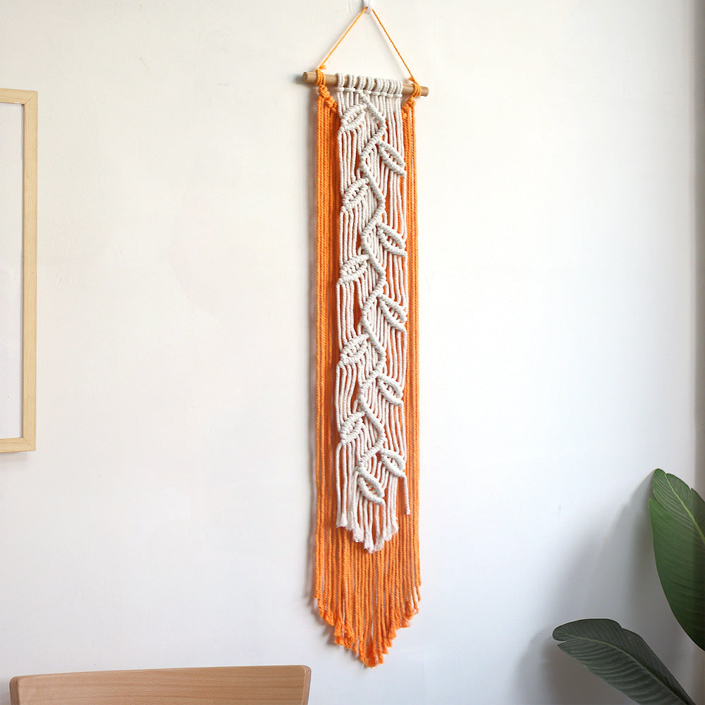 Macrame Wall Hanging with Leaf Pattern | Kelmera