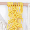 Macrame Wall Hanging with Modern Fringes and Stylish Leaf Elements | Kelmera