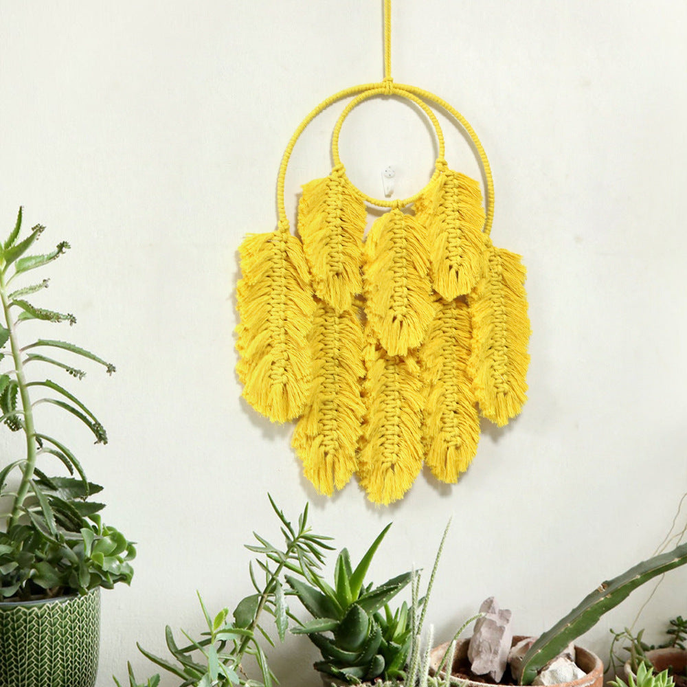 Macrame Wall Hanging Yellow Green | Kelmera