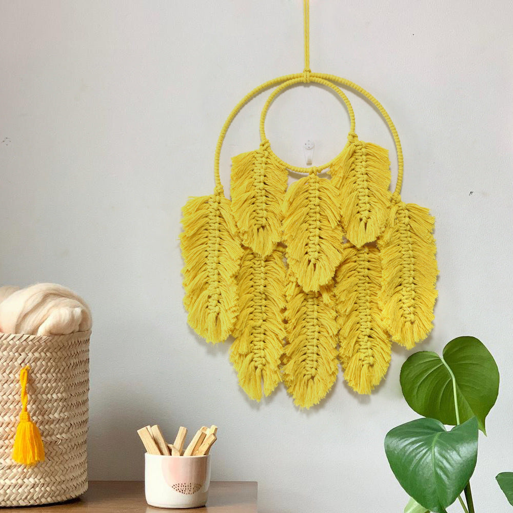 Macrame Wall Hanging Yellow Green | Kelmera