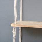 Macrame Wall Mounted Shelf | Kelmera