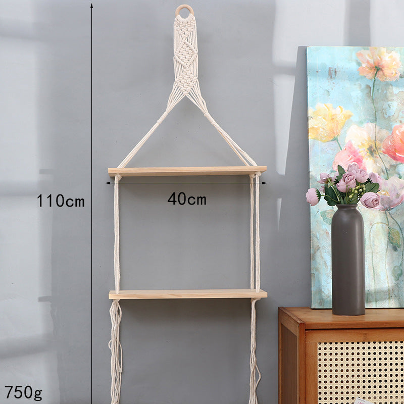 Macrame Wall Mounted Shelf | Kelmera